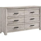 Elements International Eleanor EL700DRZS 6-Drawer Dresser