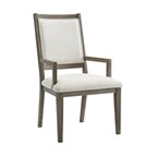 Elements International Versailles Contemporary D-3690-6-AC Dining Arm Chair