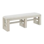 Elements International Avalanche D-11600-7-BN Dining Bench