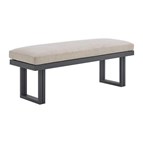 Elements International Playa O-16230-3-BN Dining Bench