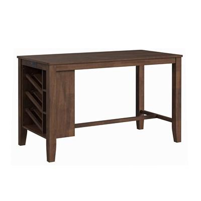 Elements International Santa Barbara D-16550-5-KI Kitchen Island & 2 Counter Stools