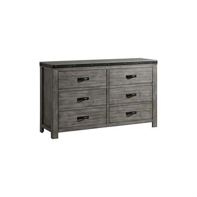 Elements International Wade WE650DR Youth Dresser 6 Drawer