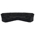 Coaster Furniture Atkinson 601520 Upholstered Reclining Sectional Sofa - Black