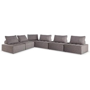 Signature Design by Ashley Bree Zee P160P11 6 pc Outdoor Modular Seating (Outdoor Seating - Sectionals)