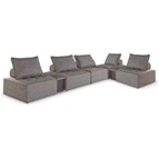 Signature Design by Ashley Bree Zee P160P13 7 pc Outdoor Modular Seating