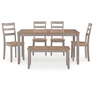 Signature Design by Ashley Harperfeld PCD403-325 Dining Room Table Set (Dinettes - 6-Piece)