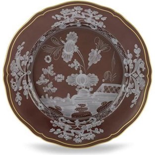 Ginori Oriente Italiano Dessert Plate - Castagna Chestnut (Plates - Dessert)