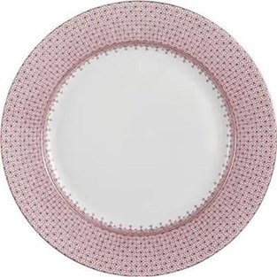 Mottahedeh Pink Lace Dessert Plate (Plates - Dessert)