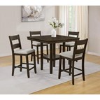 Crown Mark Lester 2631SET-BRN Counter Height Dinette - Brown
