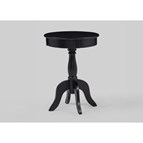 Crown Mark Romy 4904BK Chairside Table - Black