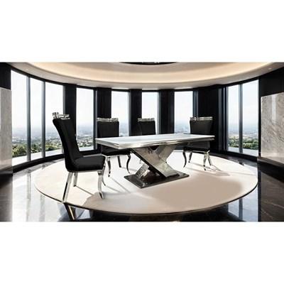 Furniture of America Palazzo FM33002SV-T-7PC-10WH