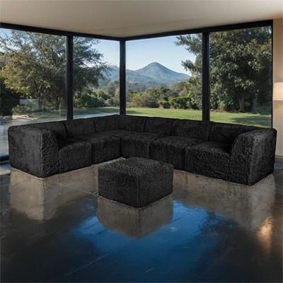 Furniture of America Nappi FM62102BK-SECT-L+OT