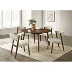 Furniture of America Raissa FM32011WN-RT-5PC 5 Pc Round Dining Table Set