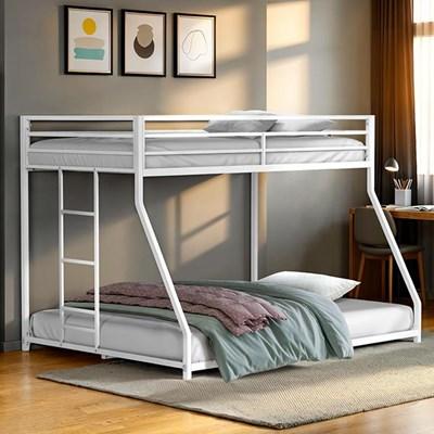 Furniture of America Rothwell FM-BK1200WH-TF Twin/Full Metal Bunk Bed