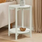 Furniture of America Hyde SL4200WH-E Round End Table