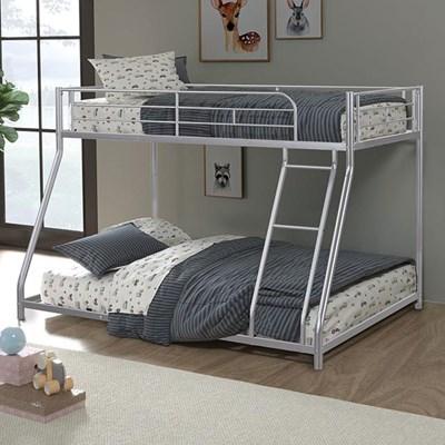 Furniture of America Panos FM-BK901SV-TF Twin/Full Metal Bunkbed