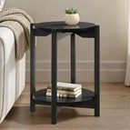 Furniture of America Hyde SL4200BK-E Round End Table