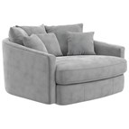 Jackson Furniture Matty 71009 Round Accent Cuddle Chaise - Pewter