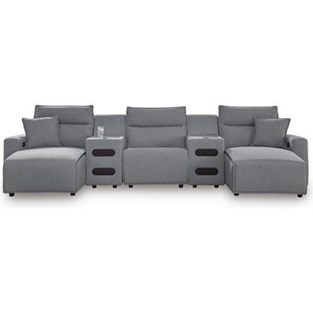 Signature Design by Ashley ModMax II 65906S15C 5 pc Power Reclining Sectional with Chaise (Sectionals - Power Recline)
