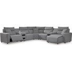 Signature Design by Ashley ModMax II 65906S7C 7 pc Power Reclining Sectional with Chaise