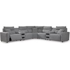 Signature Design by Ashley ModMax II 65906S9C 7 pc Power Reclining Sectional with Audio Consoles