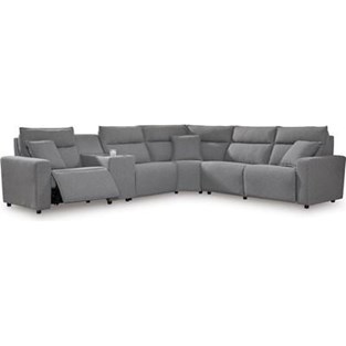Signature Design by Ashley ModMax II 65906S36C 6 pc Reclining Sectional with Console (Sectionals - Reclining)