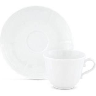 Ginori Antico Doccia Espresso Cup and Saucer - White (Cups & Saucers - Cups and Saucers)