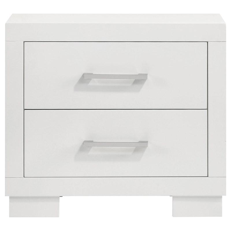 Large Picture of Coaster Furniture Jessica 202992 2-Drawer Nightstand - Snow White