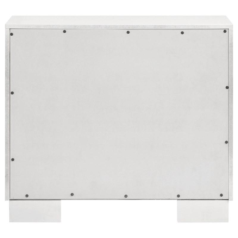 Large Picture of Coaster Furniture Jessica 202992 2-Drawer Nightstand - Snow White