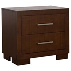 Coaster Furniture Jessica 200712 2-Drawer Nightstand - Cappuccino