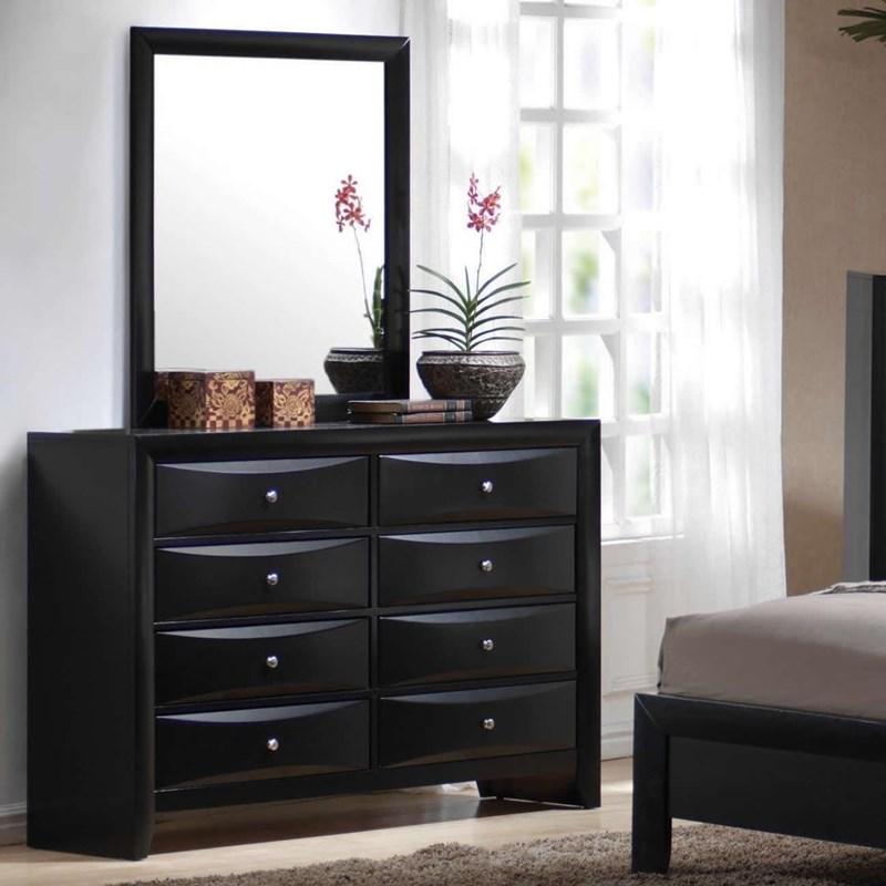 Large Picture of Coaster Furniture Briana 200703 8-Drawer Dresser - Black