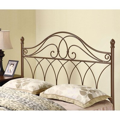 Coaster Furniture Zola 300186QF Metal Queen or Full Open Frame Headboard - Brown