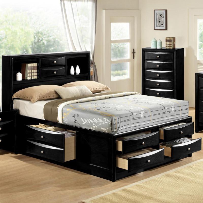 Crown Mark Emily Black Storage B4285-K-DRW-L
