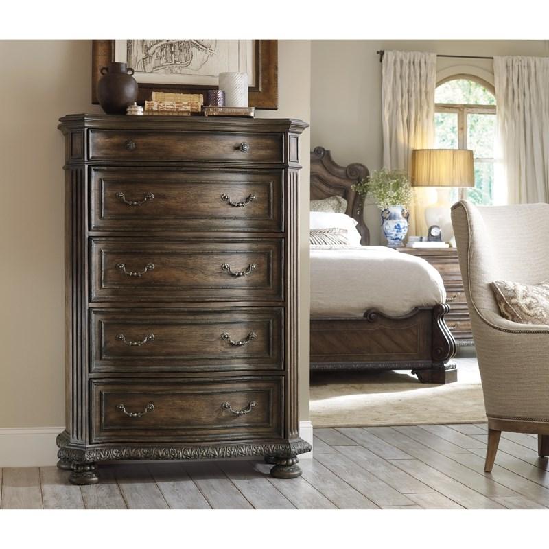 Large Picture of Hooker Furniture 5070-90010 Rhapsody Five Drawer Chest