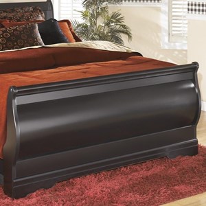 Signature Design by Ashley Huey Vineyard B128-74 Queen Sleigh Footboard (Bed Components - Footboard)