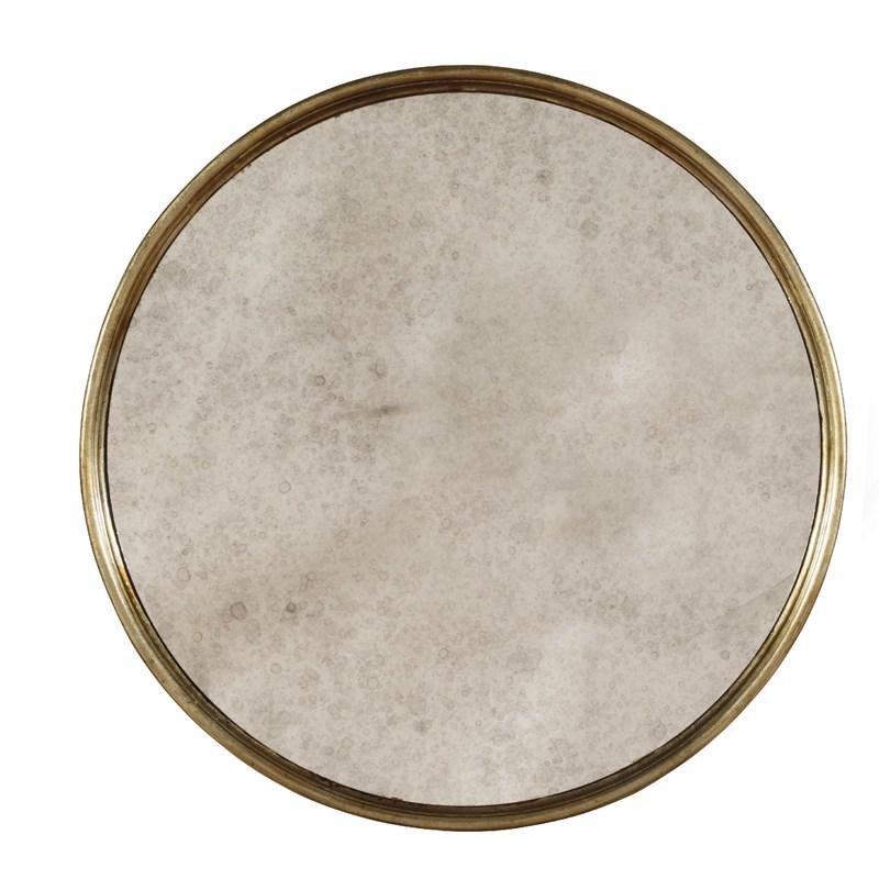 Large Picture of Hooker Furniture 3014-50001 Sanctuary Round Mirrored Accent Table - Visage