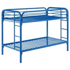 Coaster Furniture Morgan 2256B Metal Twin Over Twin Bunk Bed - Blue