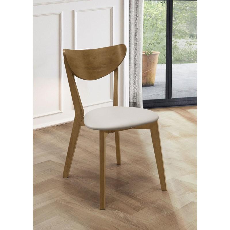 Large Picture of Coaster Furniture Kersey 103062 Wood Dining Side Chair - Chestnut