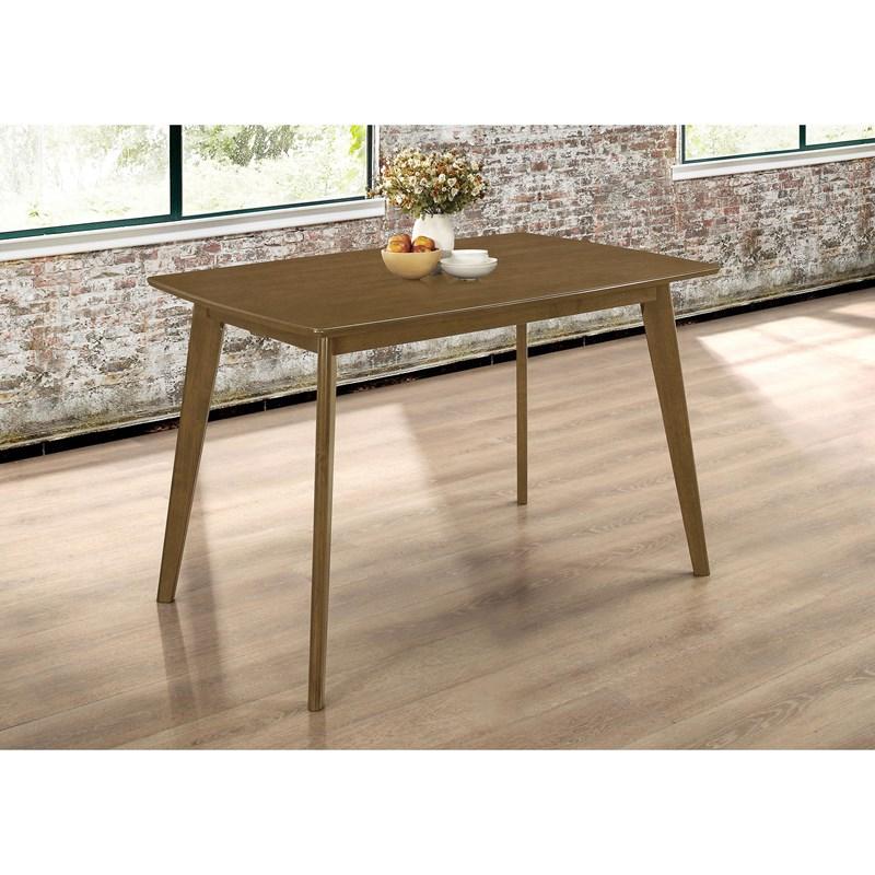 Large Picture of Coaster Furniture Kersey 103061 Rectangular 47-inch Wood Dining Table - Chestnut