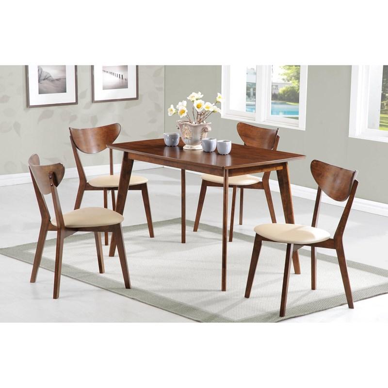 Large Picture of Coaster Furniture Kersey 103061 Rectangular 47-inch Wood Dining Table - Chestnut