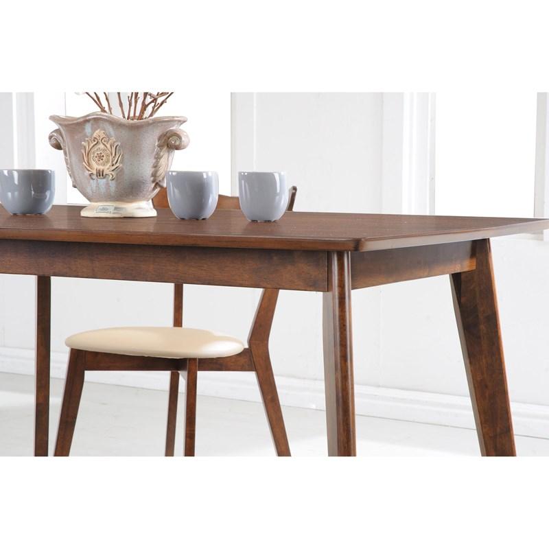 Large Picture of Coaster Furniture Kersey 103061 Rectangular 47-inch Wood Dining Table - Chestnut
