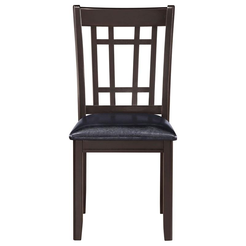 Large Picture of Coaster Furniture Lavon 102672 Wood Dining Side Chair - Espresso