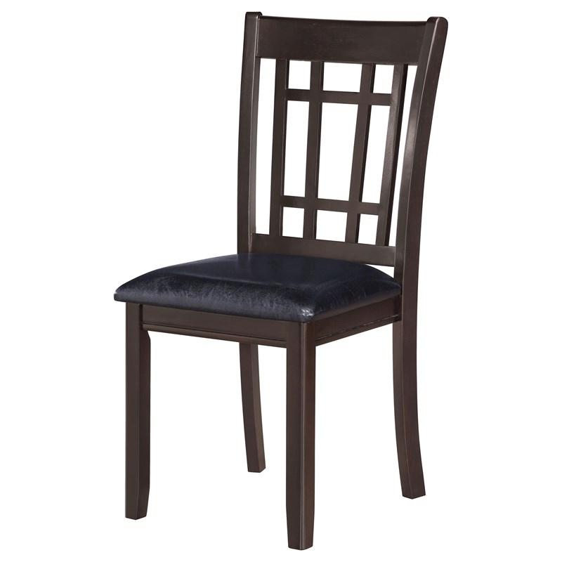 Large Picture of Coaster Furniture Lavon 102672 Wood Dining Side Chair - Espresso