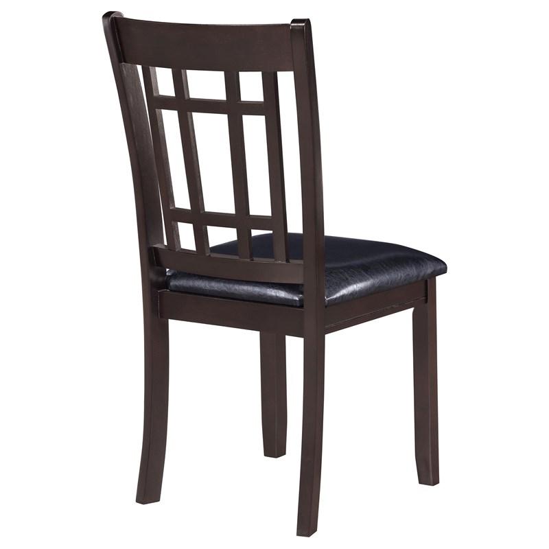 Large Picture of Coaster Furniture Lavon 102672 Wood Dining Side Chair - Espresso