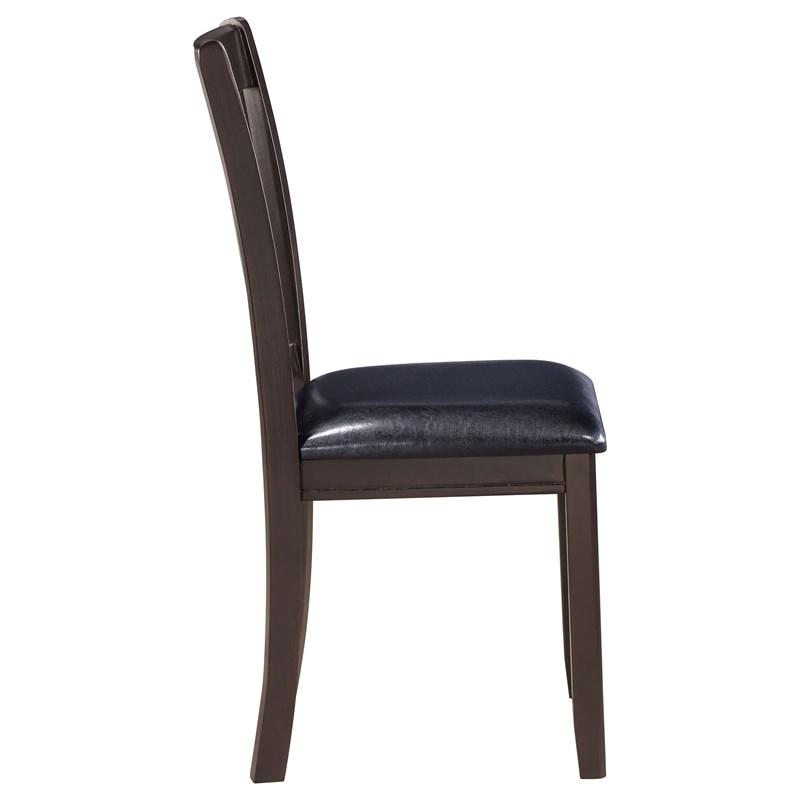 Large Picture of Coaster Furniture Lavon 102672 Wood Dining Side Chair - Espresso