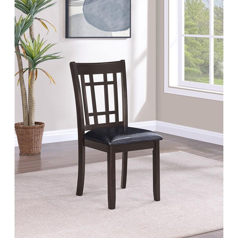 Large Picture of Coaster Furniture Lavon 102672 Wood Dining Side Chair - Espresso