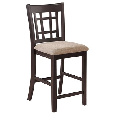 Coaster Furniture Lavon 105279 Wood Counter Chair - Tan and Espresso
