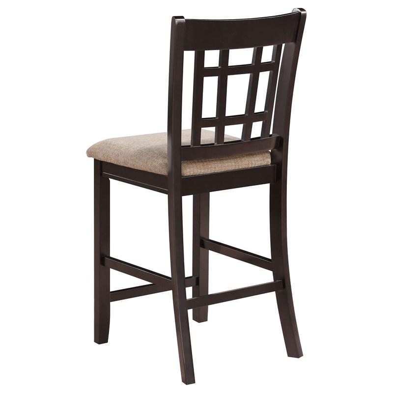 Large Picture of Coaster Furniture Lavon 105279 Wood Counter Chair - Tan and Espresso