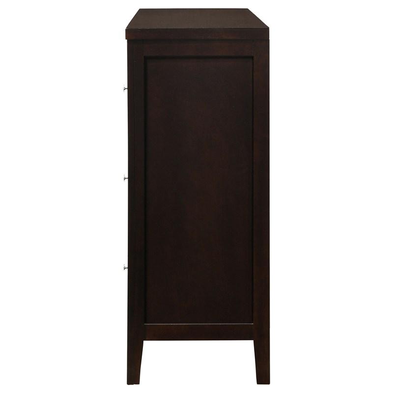 Large Picture of Coaster Furniture Carlton 202093 6-Drawer Dresser - Cappuccino