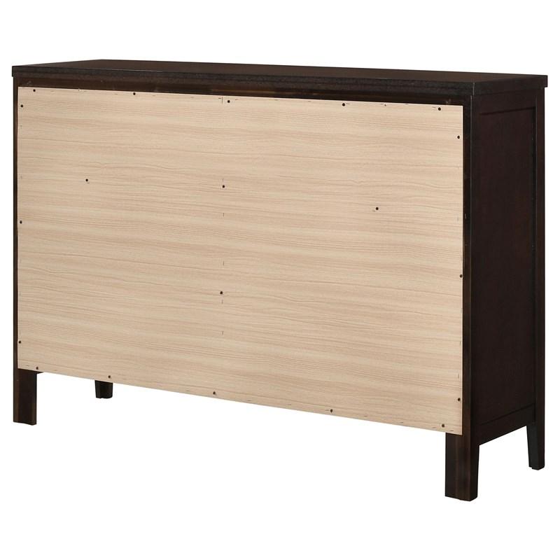 Large Picture of Coaster Furniture Carlton 202093 6-Drawer Dresser - Cappuccino